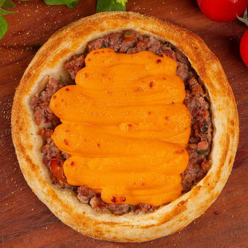 Esfiha Carne com Cheddar