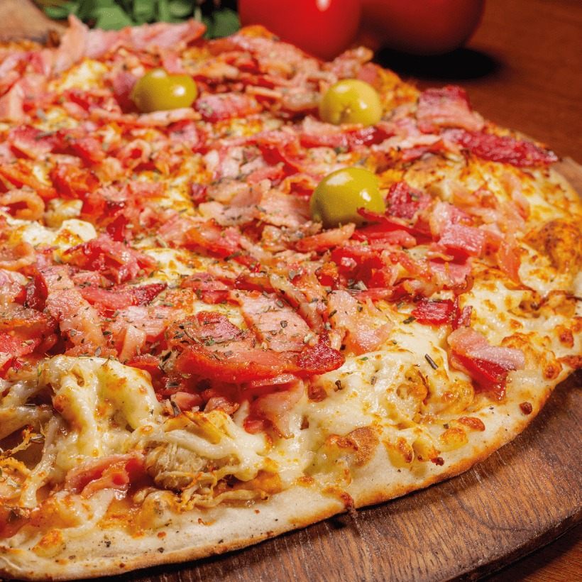 Pizza Frango Com Bacon