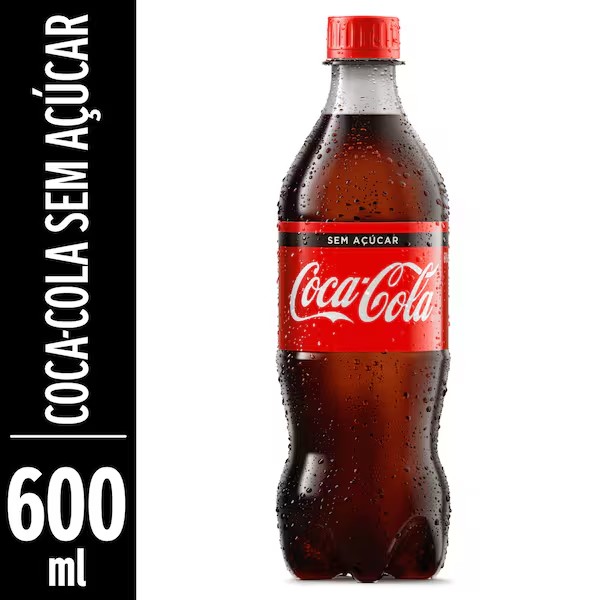 Coca Cola Zero Açúcar 600Ml