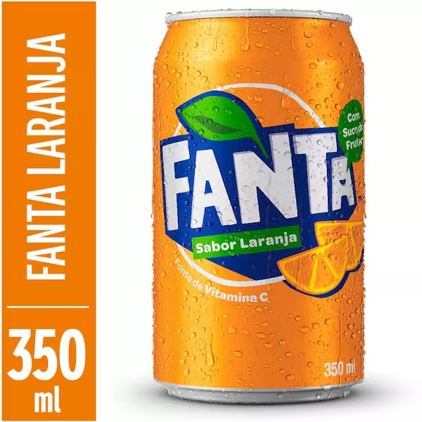 Fanta Laranja Tradicional Lt 350Ml