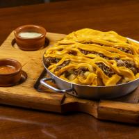 Fritas com Cheddar e Costela