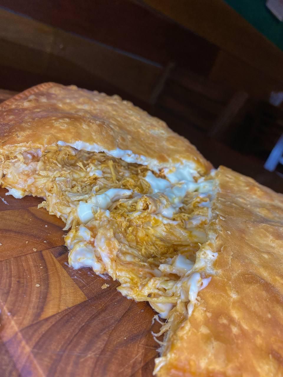 Pizza Frita de Frango